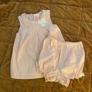 Baby girl dress and bloomers